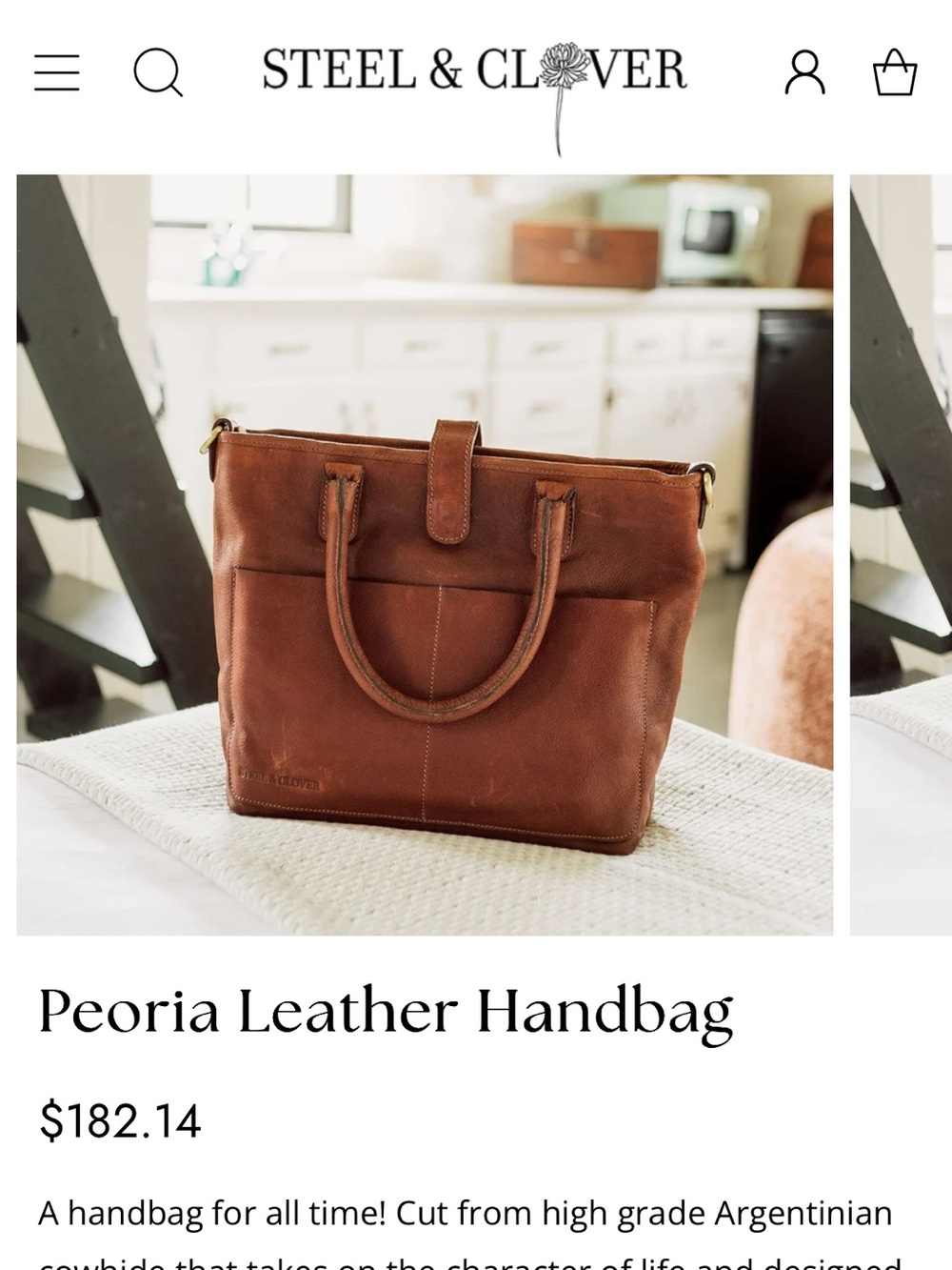 Steel and Clover Peoria Leather Handbag